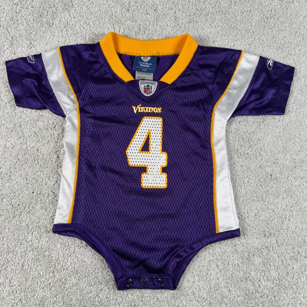 Brett Favre Minnesota Vikings Youth Jersey Reebok NFL Football Kids 12M